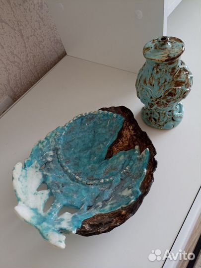 Блюдо из керамики