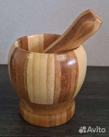Ступка деревянная новая