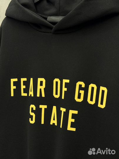 Худи Fear Of God Оверсайз на флисе