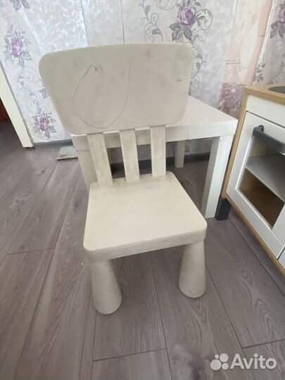 Детский стол и стул IKEA