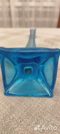 Старинные вазы цветное стекло Берц