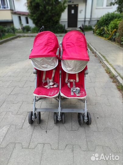Коляска трость для двойни mclaren