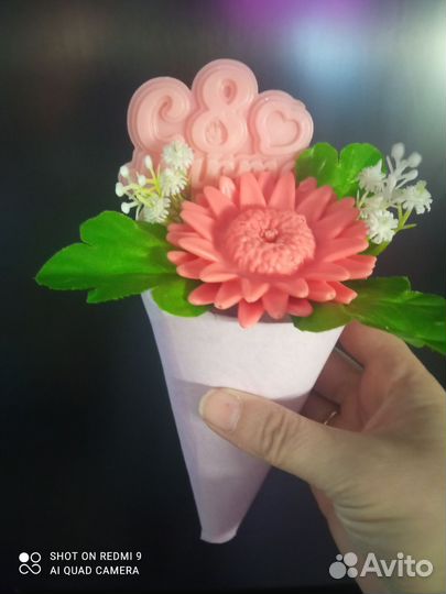 Букетики из мыла ручной работы