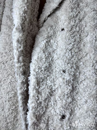 Шуба тедди молочная