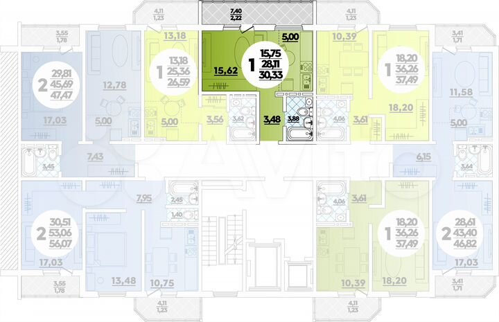 Квартира-студия, 30,3 м², 9/16 эт.