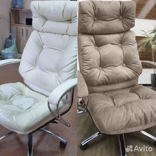 Перетяжка, ремонт офисных/компьютерных кресел