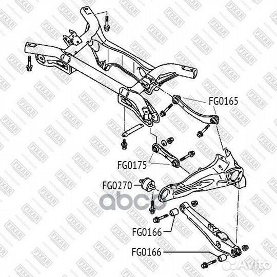 Сайлентблок рычага mitsubishi outlander -12 зад
