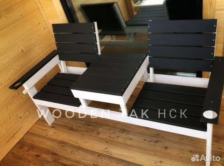 Скамейка со столиком лавка
