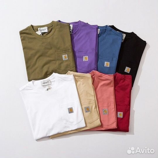 Футболка carhartt бежевая