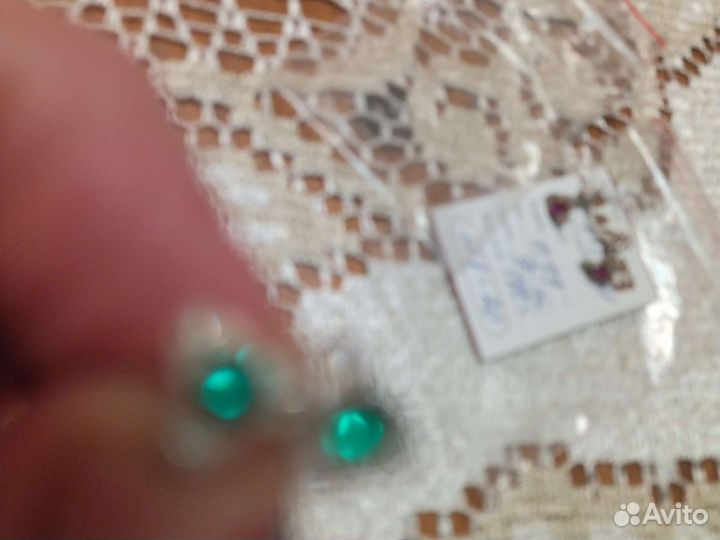 Серебряные серьги-гвоздики, Приволжский ювелирный