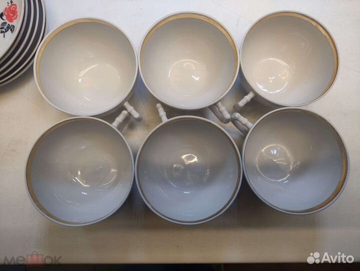 Чайные пары дулево набор 6 пар