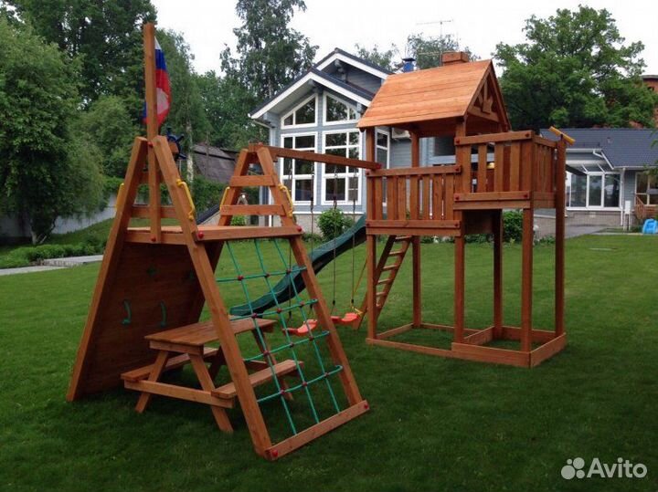 Деревянная игровая площадка Победа