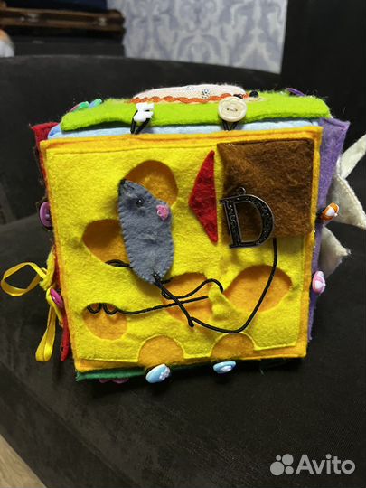 Бизикуб мягкий из фетра