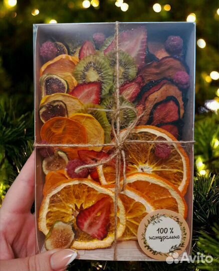 Подарочный набор, фруктовые чипсы