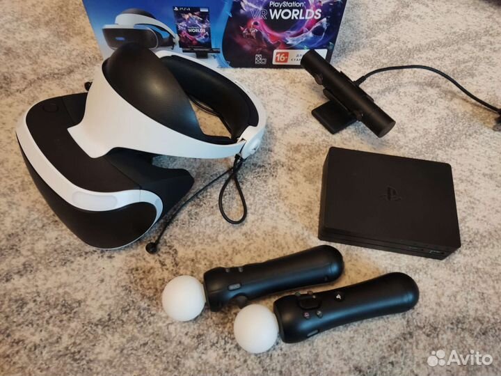 Шлем PS VR V2+PS Move(полный комплект)