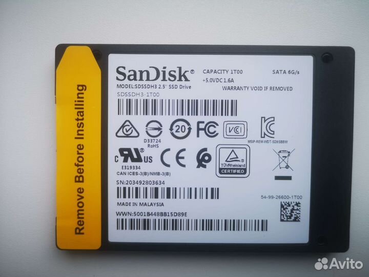 SSD 1Tb SanDisk
