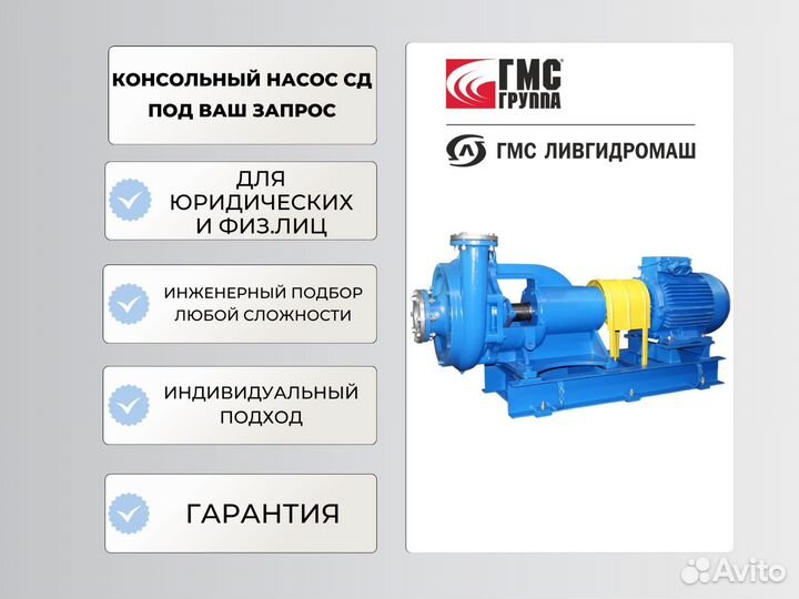 Насос сд 50-10 с эл.двигателем аир100L4 - 4 кВт