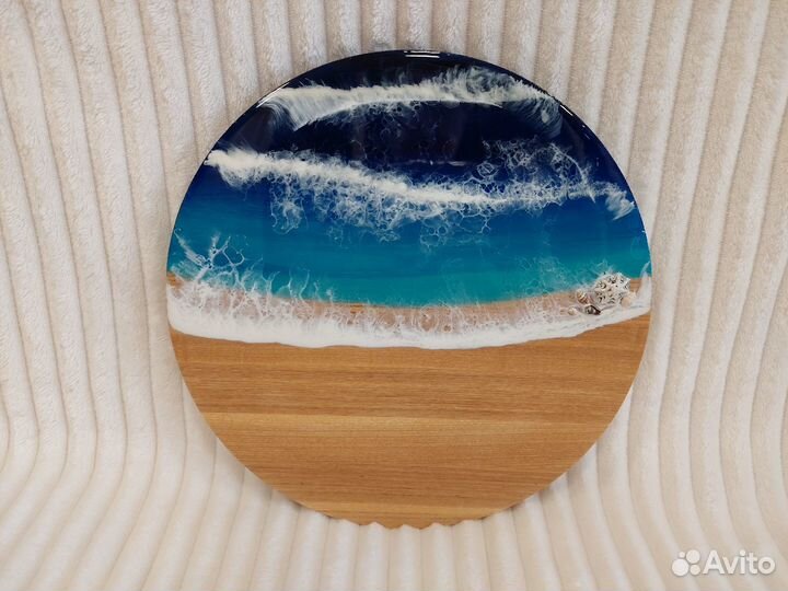 Поднос с эпоксидной смолой