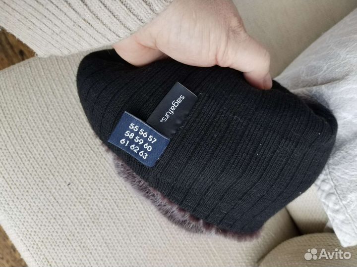 Шапка норковая женская