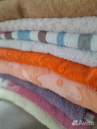 Махровые полотенца б/у
