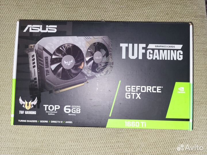 Видеокарта Asus GTX 1660ti TUF
