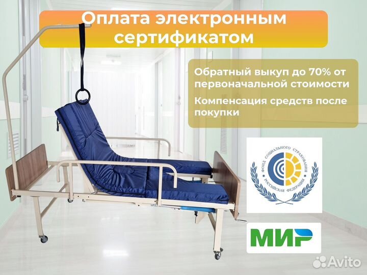 Медицинская кровать функциональная