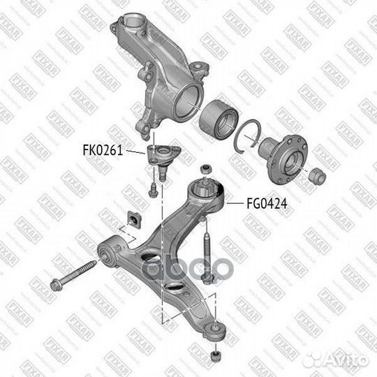 Шаровая опора L/R перед. FK0261 fixar