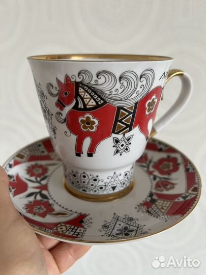 Чайная пара лфз Красный конь