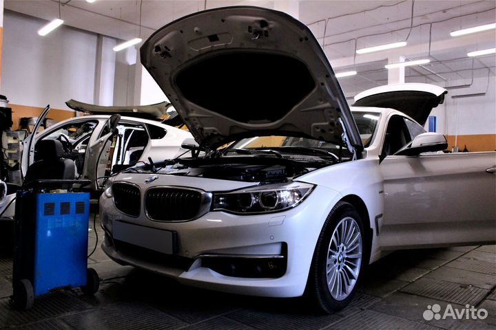 Ремонт двс BMW удаление нагара с клапанов