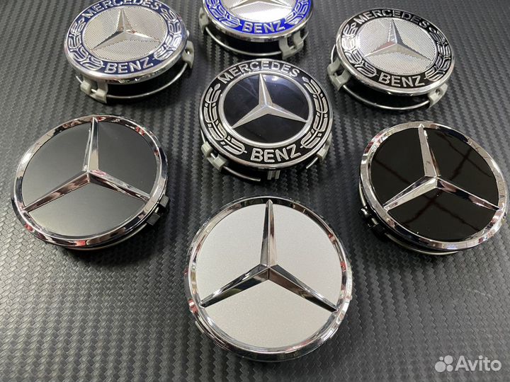 Колпачок в диск 75 мм на защелках Mercedes