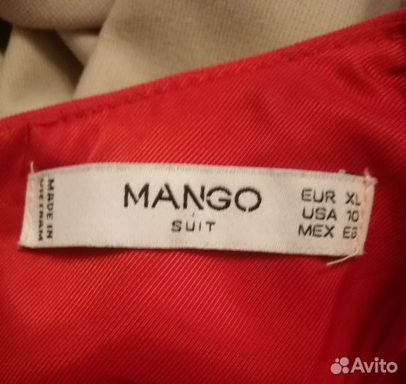 Женское платье Mango XL красное