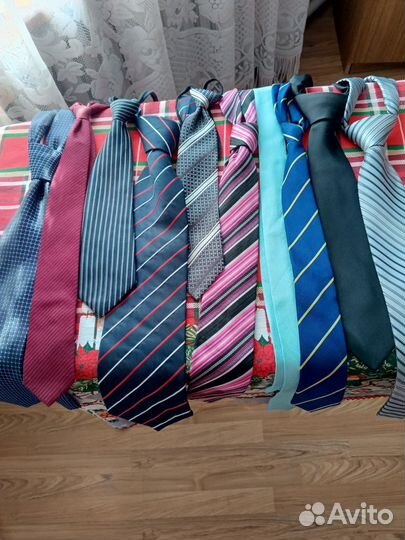 Галстуки на школьника пакетом, 10 штук