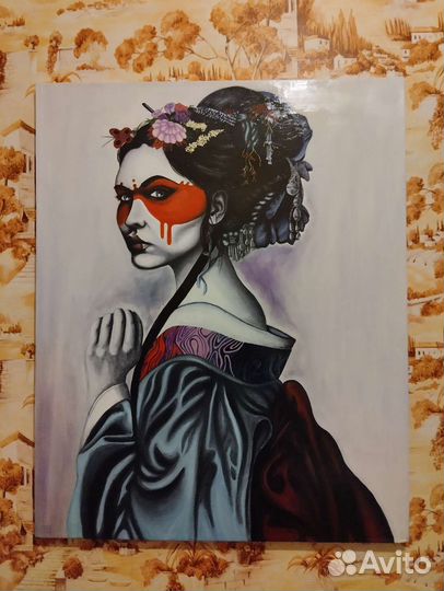 Картина маслом девушка