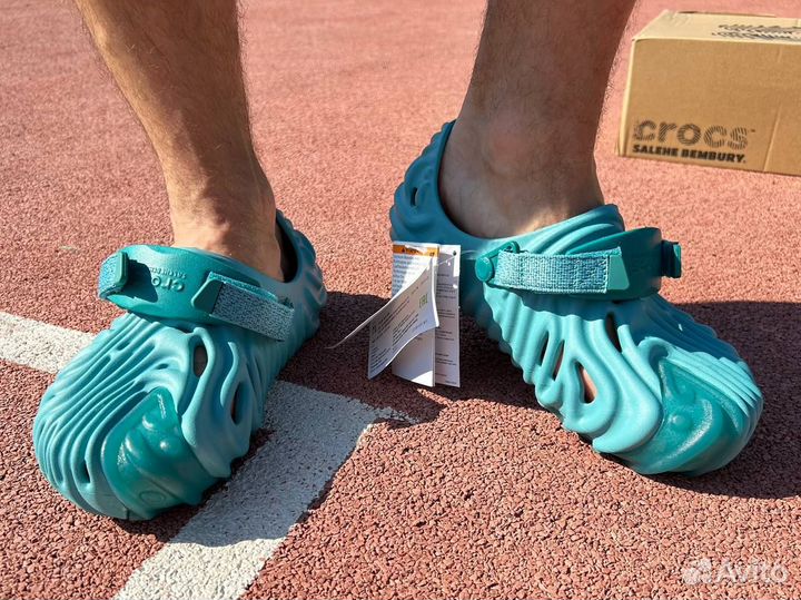 Crocs шлепки женские в голубом цвете, размер 35-40