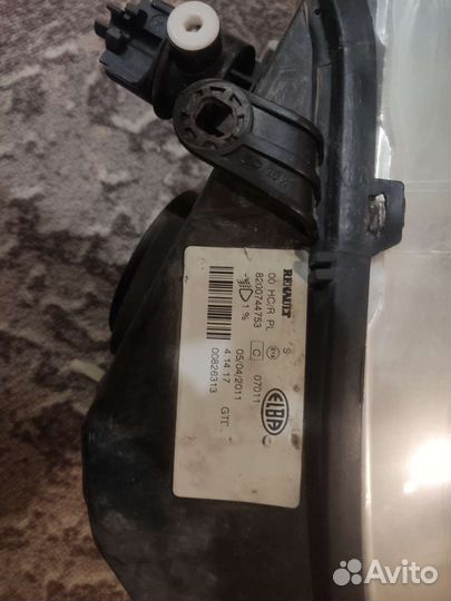 Фара renault logan 1 левая