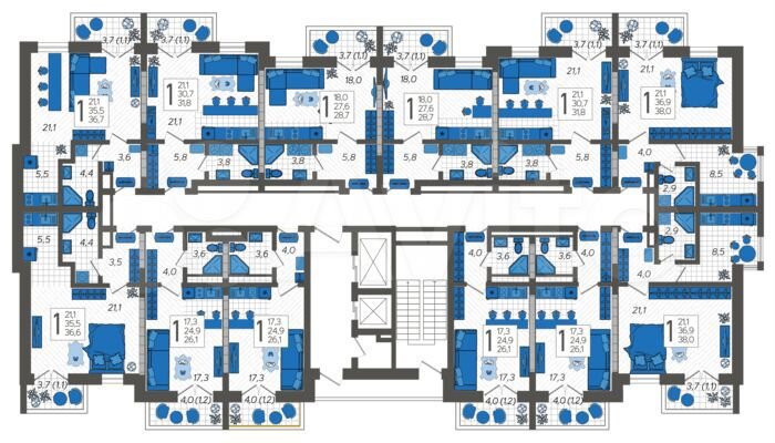Квартира-студия, 26,1 м², 7/12 эт.