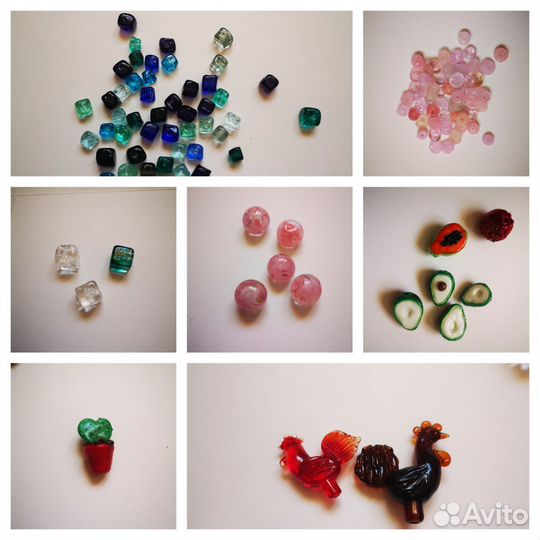 Бусины ручной работы lampwork для рукоделия