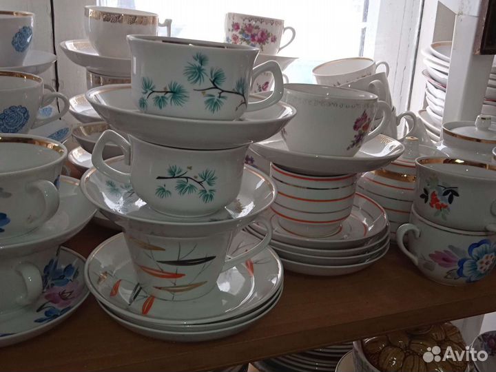 Чашки и чайные пары СССР