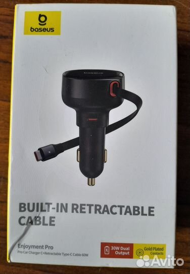 Автомобильное зарядное устройство Baseus 60Вт