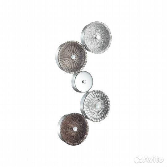 Бра настенный металлический со стеклом