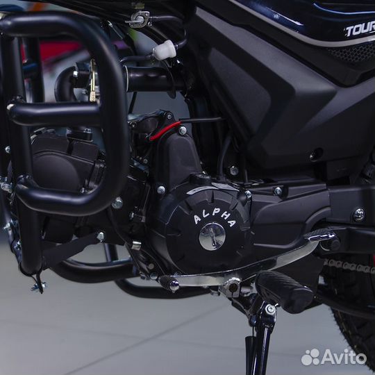 Мопед rockot alpha tourist RM50-1 черный глянцевый