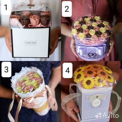 Букеты из шоколадных роз
