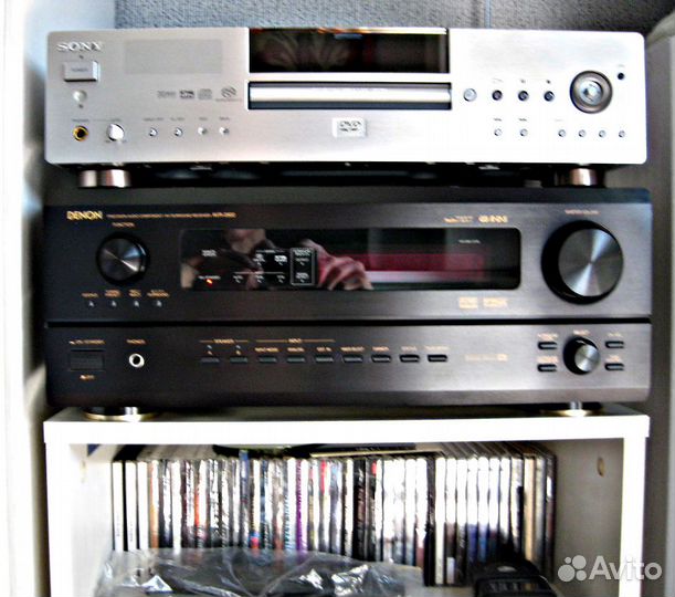 AV ресивер Denon 2802; CD/DVD плеер Denon 800