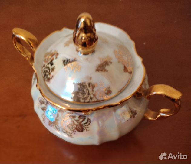 Сервиз чайно-кофейный на 6 персон перламутровый