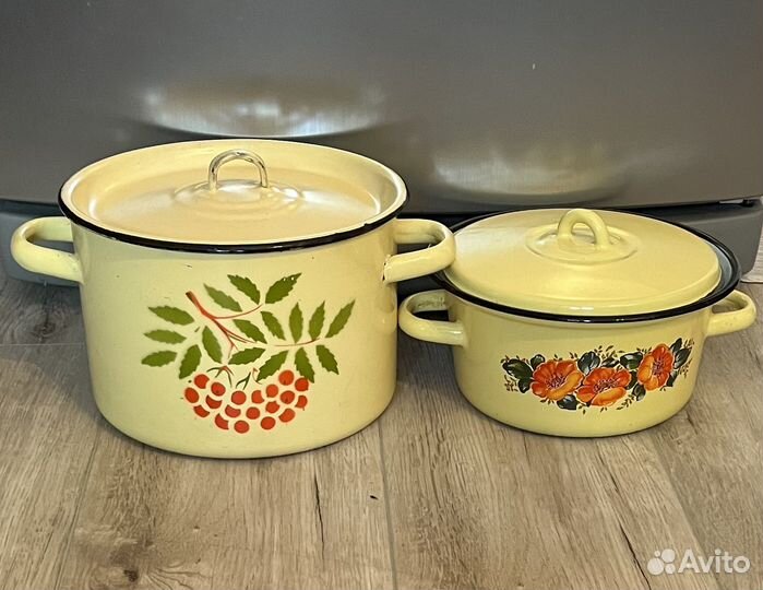 Кастрюля эмалированная бу без внутр.сколов