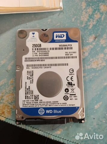 Жесткий диск для ноутбука WD Blue 250 gb