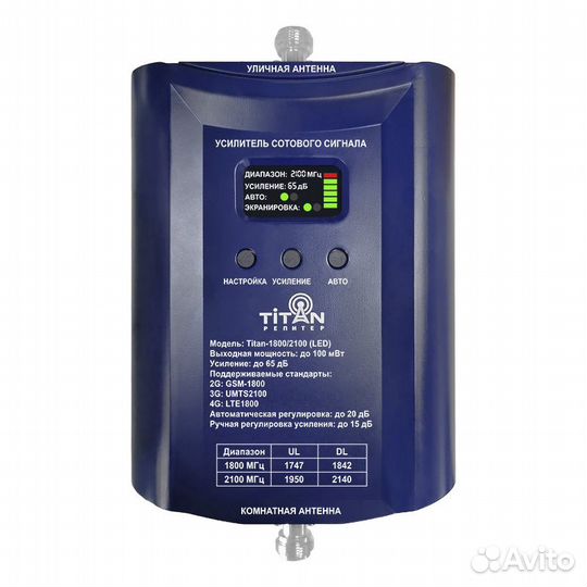 Titan-1800/2100 (PRO) комплект усиления (2G/3G/4G)