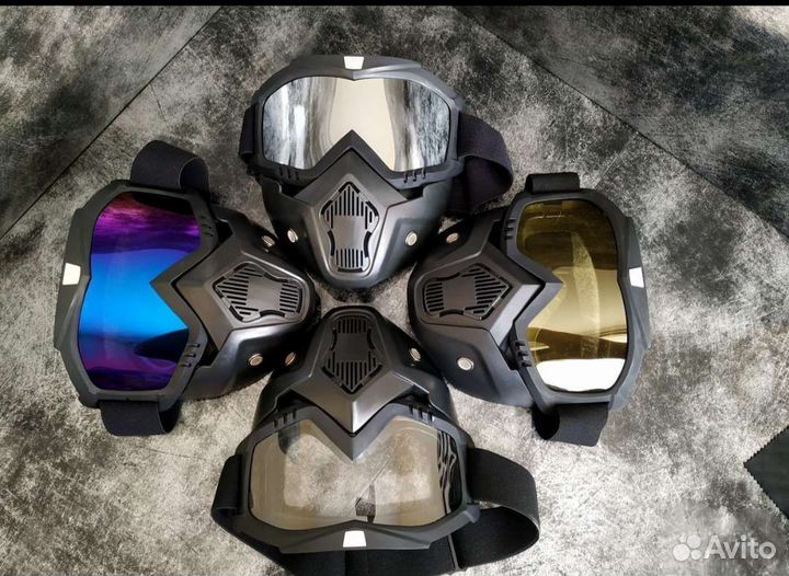 Защитные очки, маска защитная