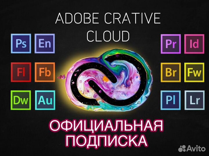 Adobe Creative Cloud лицензия подписка