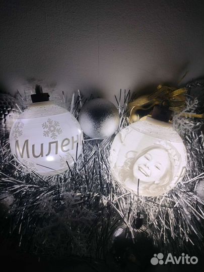 Ёлочные новогодние шары с фотографией